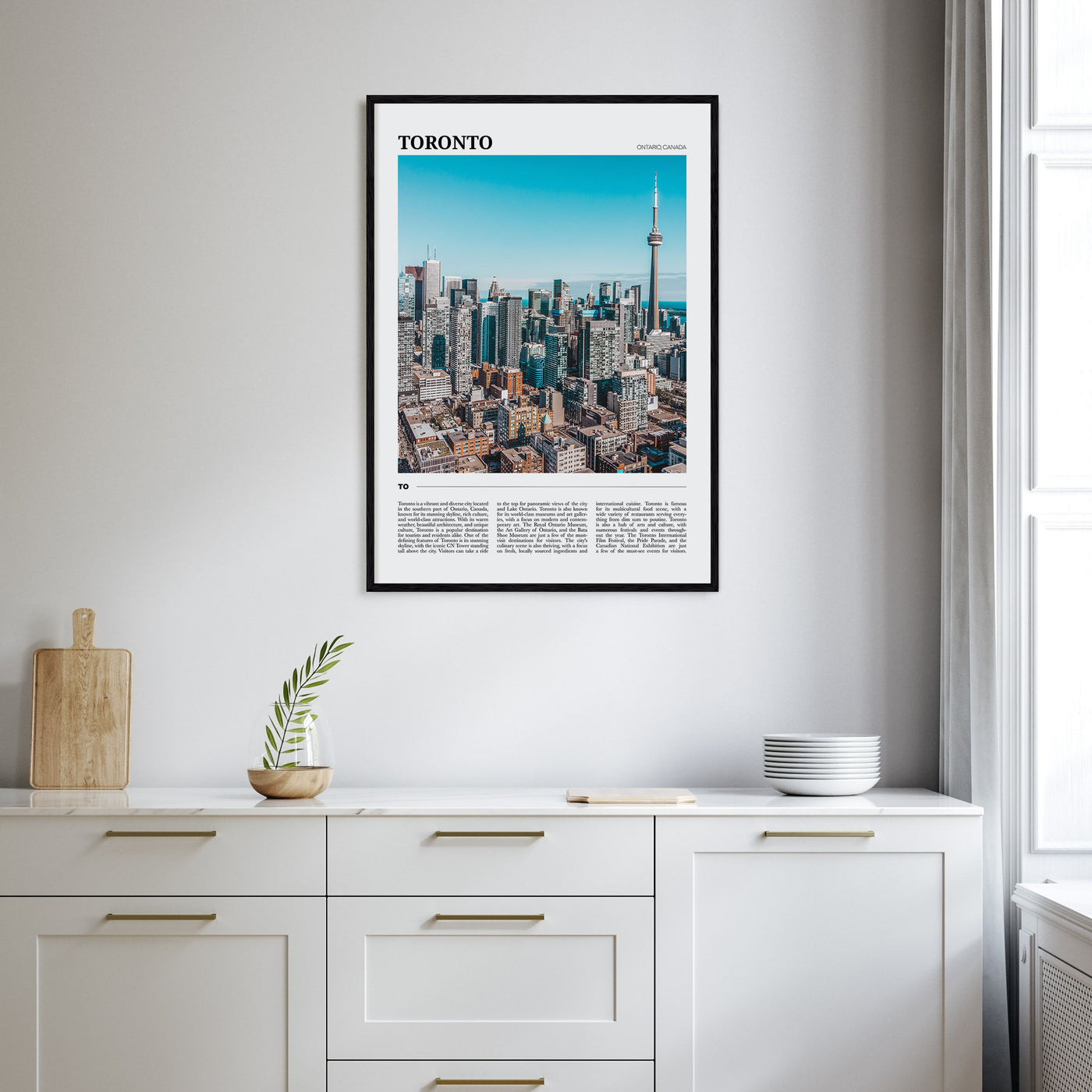 Toronto Travel Color Poster