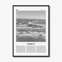 Torquay Print Black and White, Torquay Wall Art, Torquay Poster, Torquay Photo, Torquay Wall Décor, Torquay Map, Australia