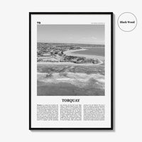Torquay Print Black and White, Torquay Wall Art, Torquay Poster, Torquay Photo, Torquay Wall Décor, Torquay Map, Australia