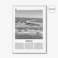 Torquay Print Black and White, Torquay Wall Art, Torquay Poster, Torquay Photo, Torquay Wall Décor, Torquay Map, Australia