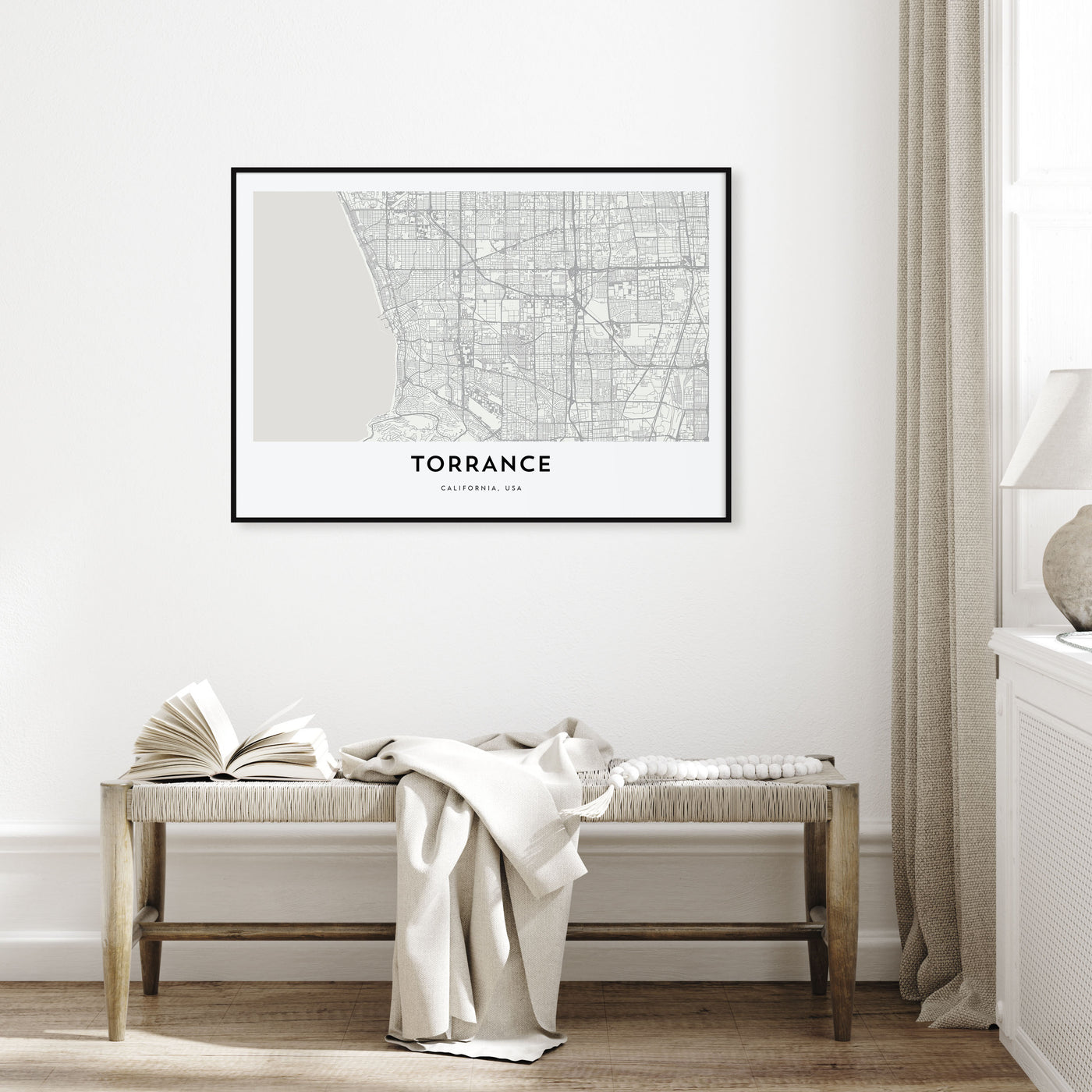 Torrance Map Landscape Poster