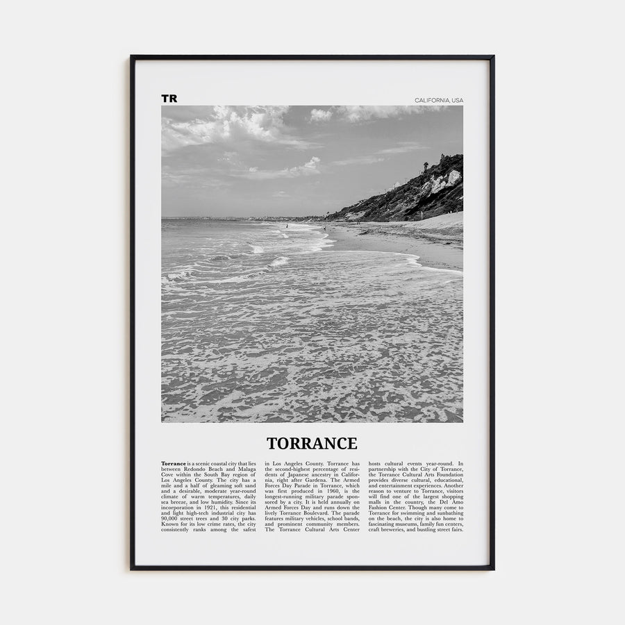 Torrance Travel B&W Poster