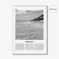 Torrance Print Black and White, Torrance Wall Art, Torrance Poster, Torrance Photo, Torrance Wall Decor, California, USA, United States