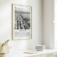 Torre del Mar Print Black and White, Torre del Mar Art, Torre del Mar Poster, Torre del Mar Photo, Torre del Mar Décor, Torre del Mar Map