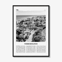 Torremolinos Print Black and White, Torremolinos Wall Art, Torremolinos Poster, Torremolinos Photo, Torremolinos Décor, Torremolinos Map