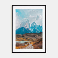 Torres del Paine Photo Color Poster