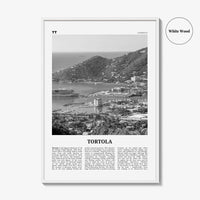 Tortola Print Black and White, Tortola Wall Art, Tortola Poster, Tortola Photo, Tortola Wall Décor, Tortola Map, Caribbean