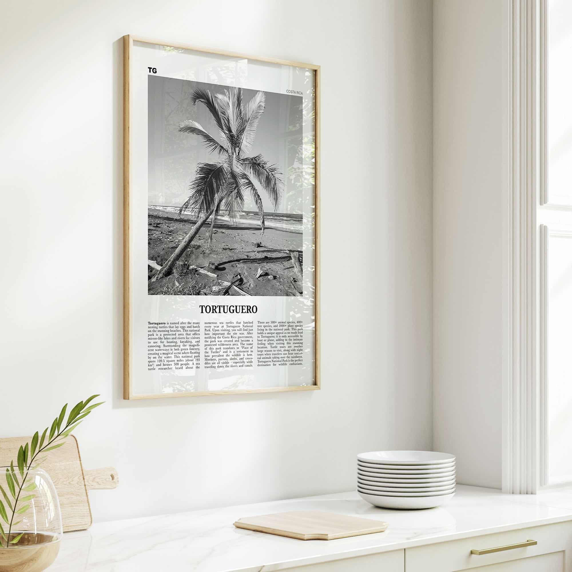 Tortuguero Print Black and White, Tortuguero Wall Art, Tortuguero Poster, Tortuguero Photo, Tortuguero Wall Décor, Costa Rica