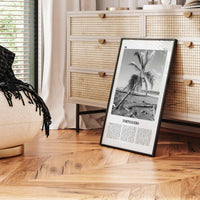 Tortuguero Print Black and White, Tortuguero Wall Art, Tortuguero Poster, Tortuguero Photo, Tortuguero Wall Décor, Costa Rica