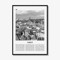Torun Print Black and White, Toruń Wall Art, Toruń Poster, Toruń Photo, Toruń Wall Décor, Toruń Map, Poland