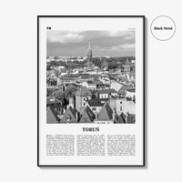 Torun Print Black and White, Toruń Wall Art, Toruń Poster, Toruń Photo, Toruń Wall Décor, Toruń Map, Poland