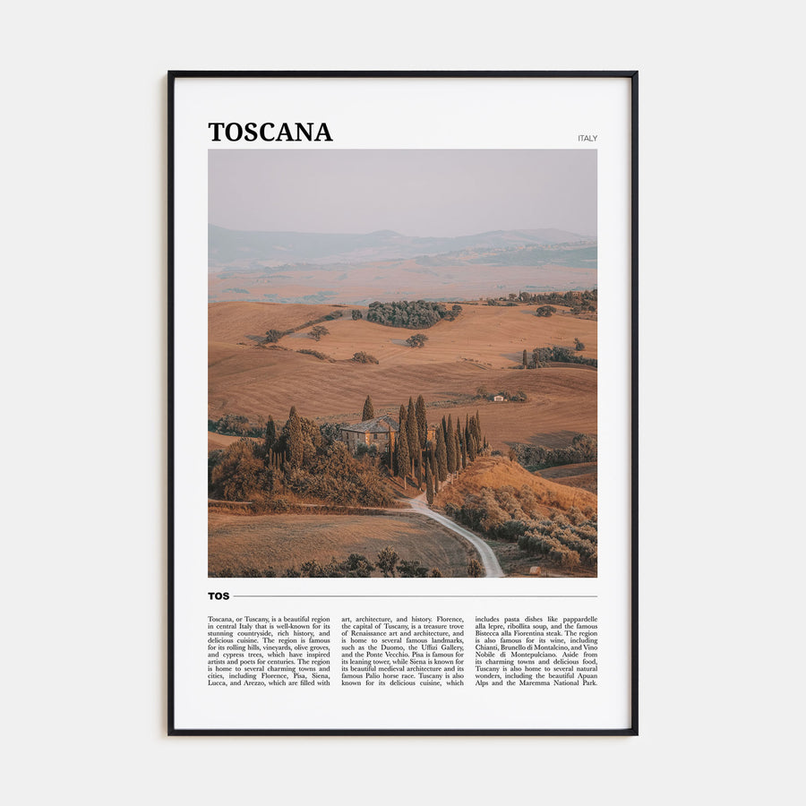 Toscana Travel Color Poster