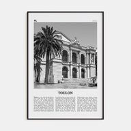Toulon Travel B&W Poster