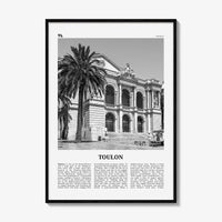 Toulon Print Black and White, Toulon Wall Art, Toulon Poster, Toulon Photo, Toulon Wall Décor, France, Tolon, Alpes-Côte d'Azur