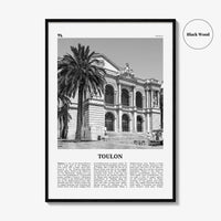 Toulon Print Black and White, Toulon Wall Art, Toulon Poster, Toulon Photo, Toulon Wall Décor, France, Tolon, Alpes-Côte d'Azur