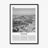 Toulouse Print Black and White, Toulouse Wall Art, Toulouse Poster, Toulouse Photo, Toulouse Wall Décor, France