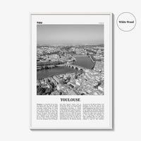Toulouse Print Black and White, Toulouse Wall Art, Toulouse Poster, Toulouse Photo, Toulouse Wall Décor, France