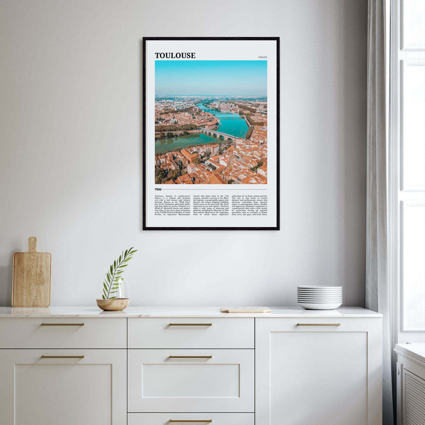 Toulouse Travel Color Poster