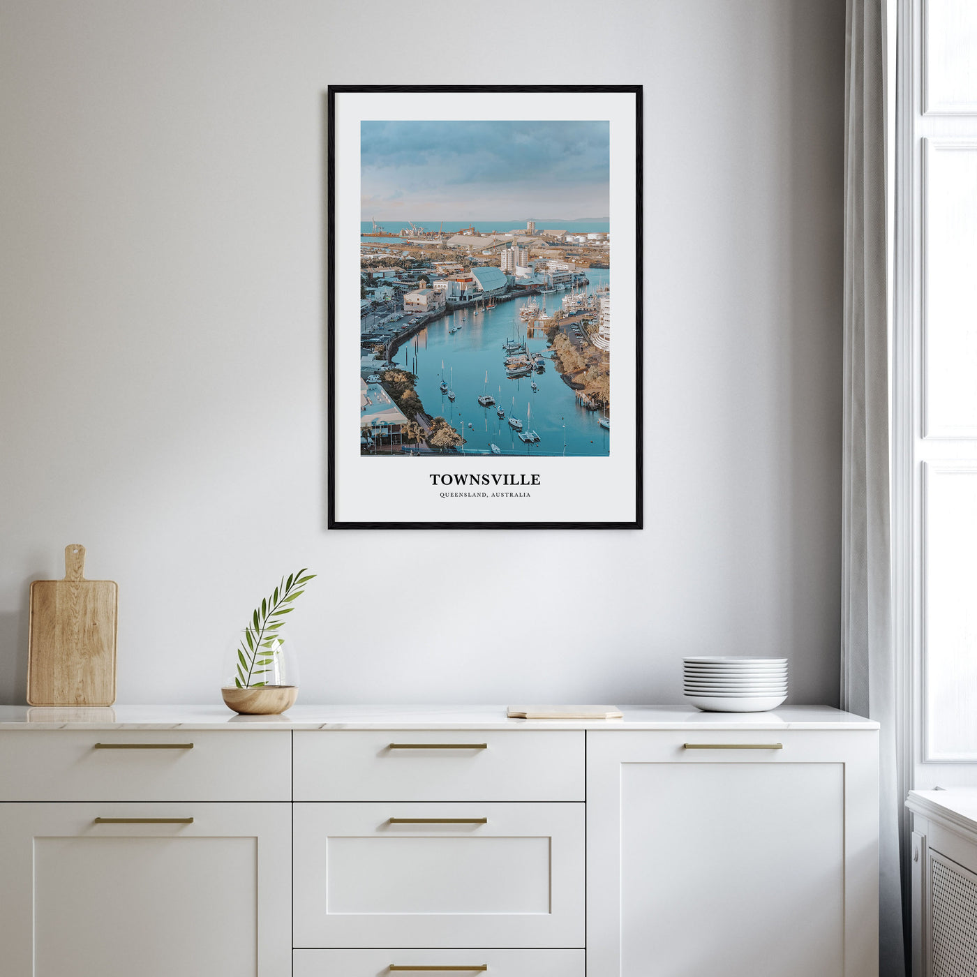 Townsville Portrait Color Poster