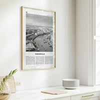 Townsville Print Black and White, Townsville Wall Art, Townsville Poster, Townsville Photo, Townsville Decor, Queensland, Australia, Oceania