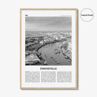 Townsville Print Black and White, Townsville Wall Art, Townsville Poster, Townsville Photo, Townsville Decor, Queensland, Australia, Oceania