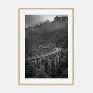Train Arch Bridge Photo B&W No 1 Poster