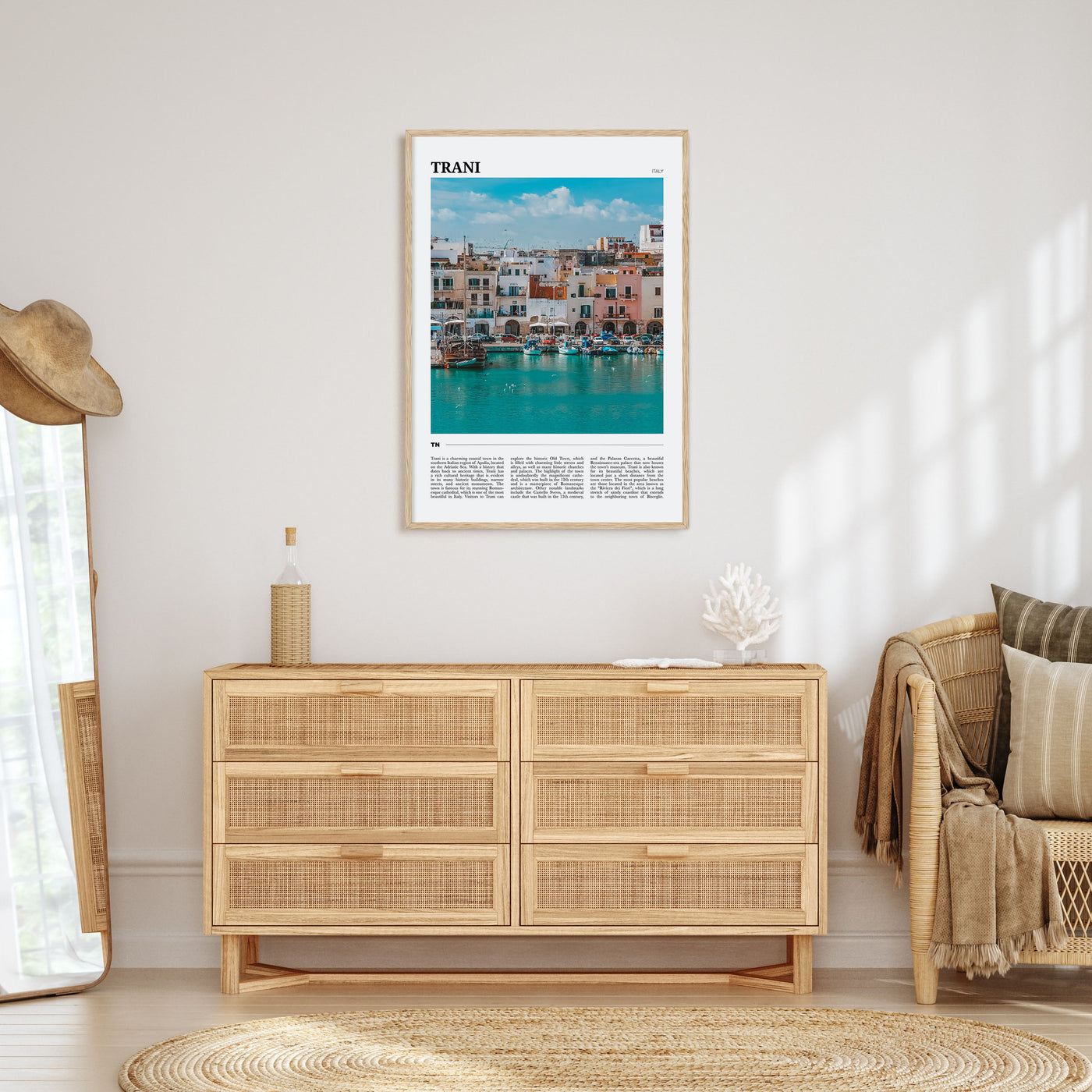 Trani Travel Color Poster
