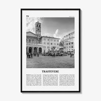 Trastevere Print Black and White, Trastevere Wall Art, Trastevere Poster, Trastevere Photo, Trastevere Wall Décor, Rome, Italy, Italia