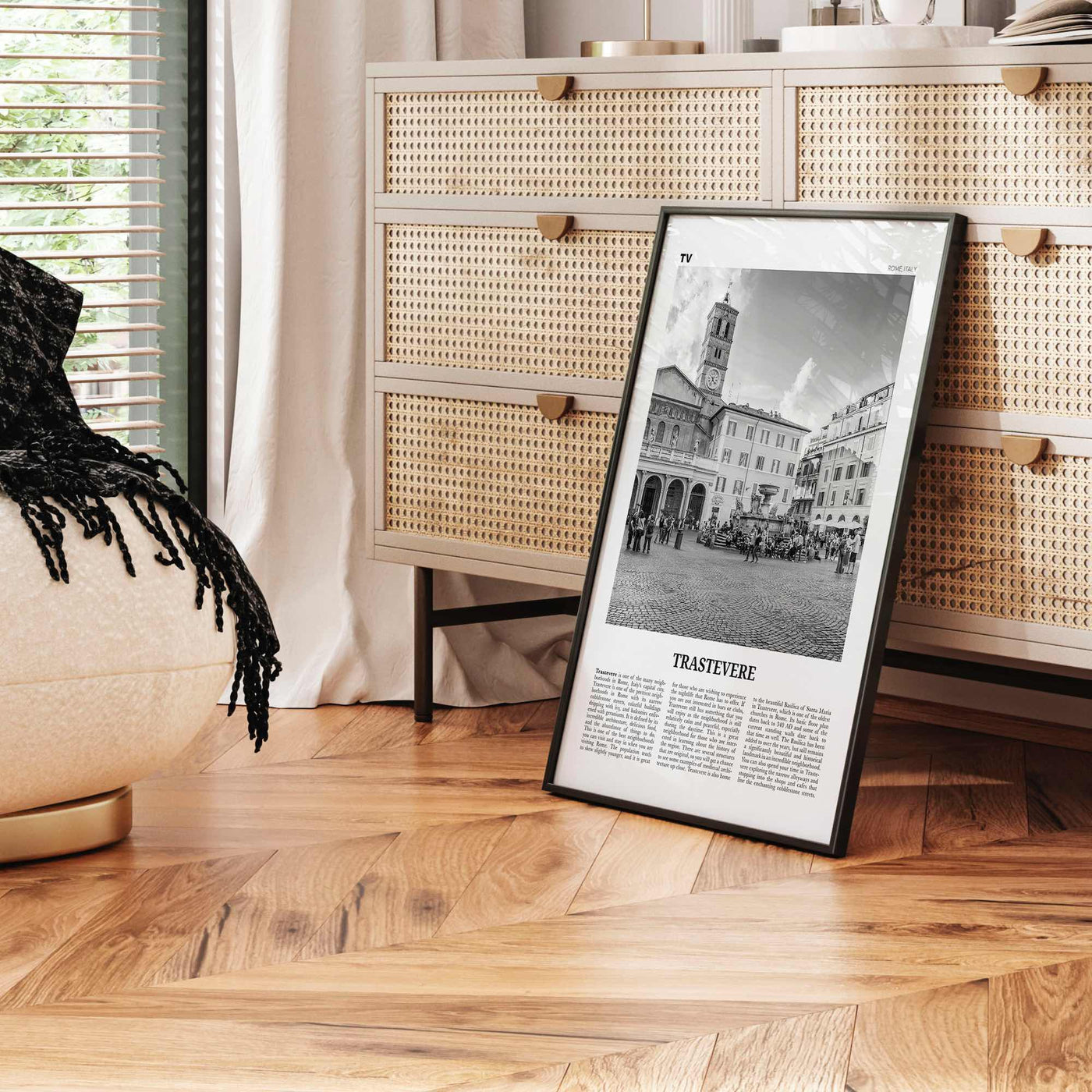 Trastevere Print Black and White, Trastevere Wall Art, Trastevere Poster, Trastevere Photo, Trastevere Wall Décor, Rome, Italy, Italia