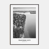 Traverse City Portrait B&W Poster