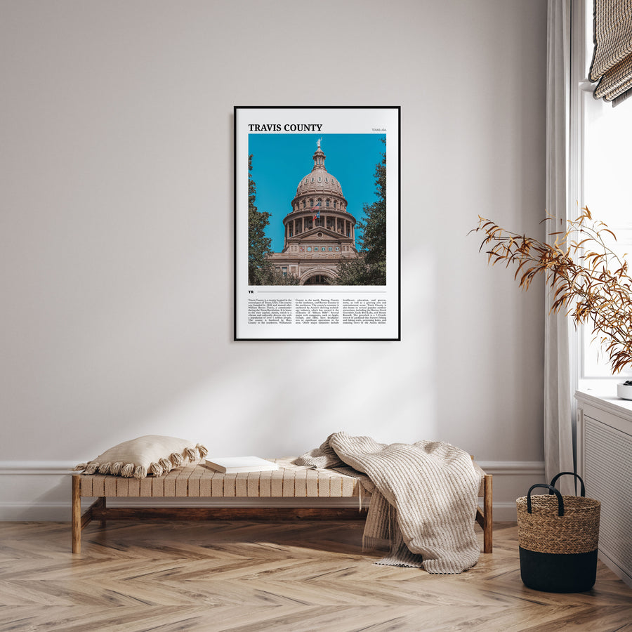 Travis County Travel Color Poster