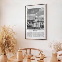 Trenton Print Black and White, Trenton Wall Art, Trenton Poster, Trenton Photo, Trenton Wall Décor, Trenton Map, New Jersey, USA