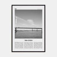 Tri-Cities Travel B&W Poster