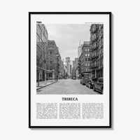 Tribeca Print Black and White, Tribeca Wall Art, Tribeca Poster, Tribeca Photo, Tribeca Wall Décor, Manhattan, New York, USA, United States