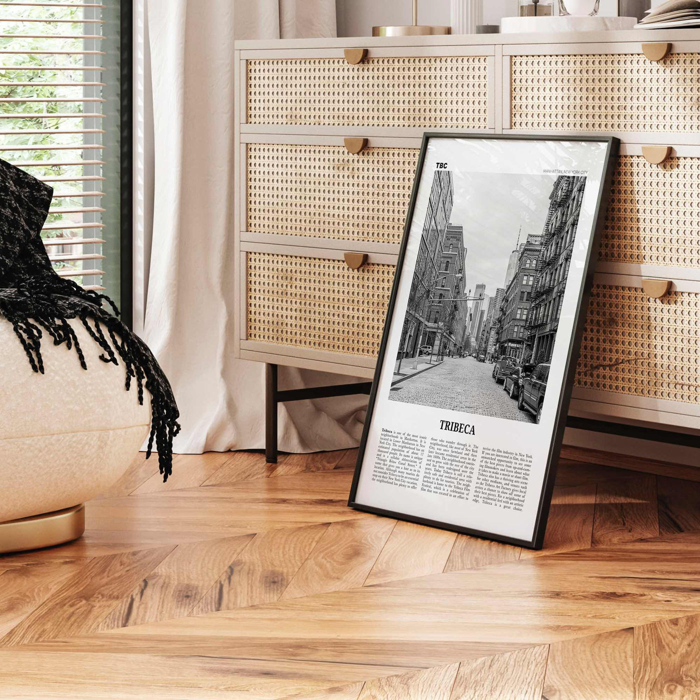 Tribeca Print Black and White, Tribeca Wall Art, Tribeca Poster, Tribeca Photo, Tribeca Wall Décor, Manhattan, New York, USA, United States