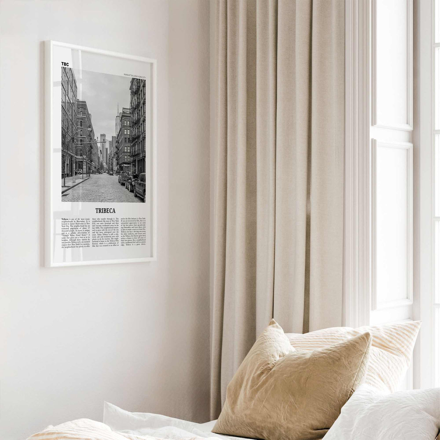 Tribeca Print Black and White, Tribeca Wall Art, Tribeca Poster, Tribeca Photo, Tribeca Wall Décor, Manhattan, New York, USA, United States