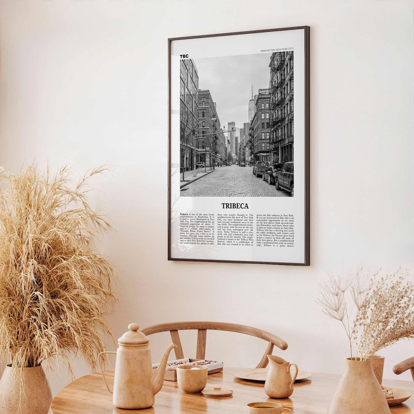 Tribeca Print Black and White, Tribeca Wall Art, Tribeca Poster, Tribeca Photo, Tribeca Wall Décor, Manhattan, New York, USA, United States