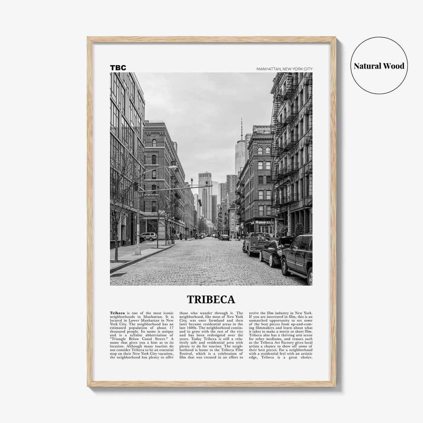 Tribeca Print Black and White, Tribeca Wall Art, Tribeca Poster, Tribeca Photo, Tribeca Wall Décor, Manhattan, New York, USA, United States