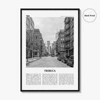 Tribeca Print Black and White, Tribeca Wall Art, Tribeca Poster, Tribeca Photo, Tribeca Wall Décor, Manhattan, New York, USA, United States