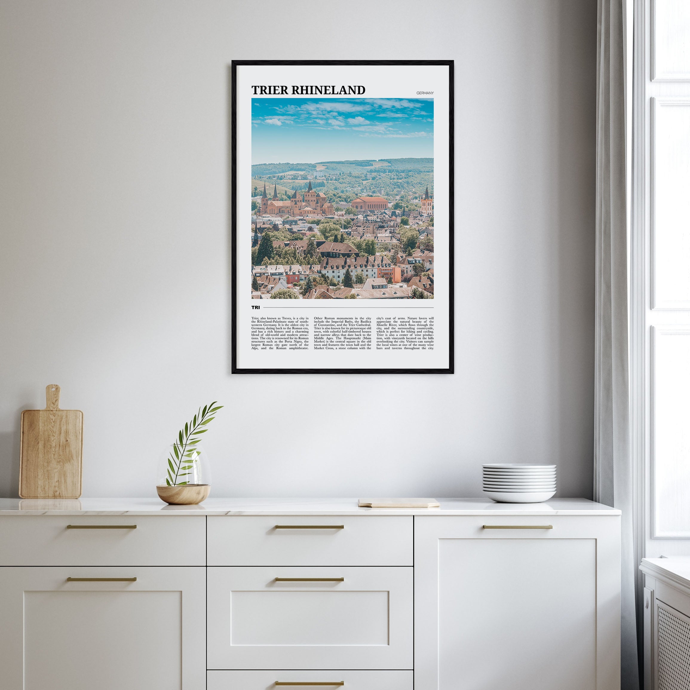 Trier Rhineland Travel Color Poster