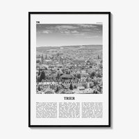 Trier Print Black and White, Trier Wall Art, Trier Poster, Trier Photo, Trier Wall Décor, Trier Map, Germany