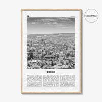 Trier Print Black and White, Trier Wall Art, Trier Poster, Trier Photo, Trier Wall Décor, Trier Map, Germany