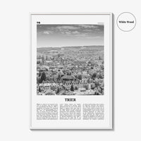 Trier Print Black and White, Trier Wall Art, Trier Poster, Trier Photo, Trier Wall Décor, Trier Map, Germany
