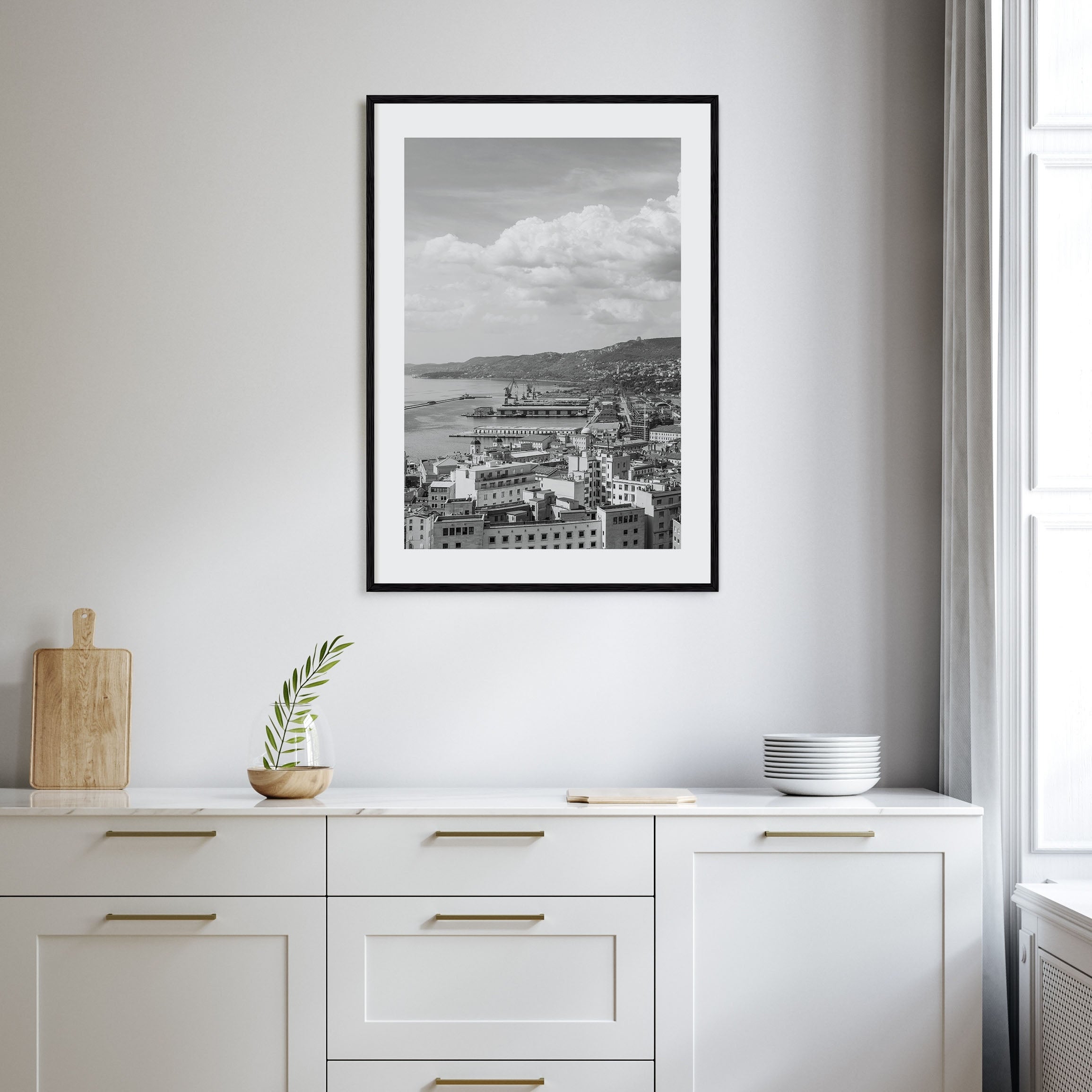 Trieste Photo B&W Poster
