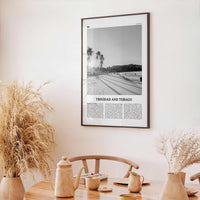 Trinidad and Tobago Print Black and White No 1, Trinidad and Tobago Wall Art, Trinidad and Tobago Poster, Port of Spain, Caribbean