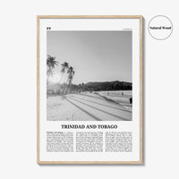 Trinidad and Tobago Print Black and White No 1, Trinidad and Tobago Wall Art, Trinidad and Tobago Poster, Port of Spain, Caribbean