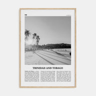 Trinidad and Tobago Travel B&W No 1 Poster
