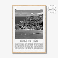 Trinidad and Tobago Print Black and White No 2, Trinidad and Tobago Wall Art, Trinidad and Tobago Poster, Port of Spain, Caribbean