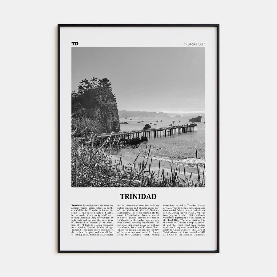 Trinidad Travel B&W Poster