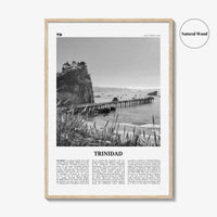Trinidad Print Black and White, Trinidad Wall Art, Trinidad Poster, Trinidad Photo, Trinidad, California, USA, United States, North America
